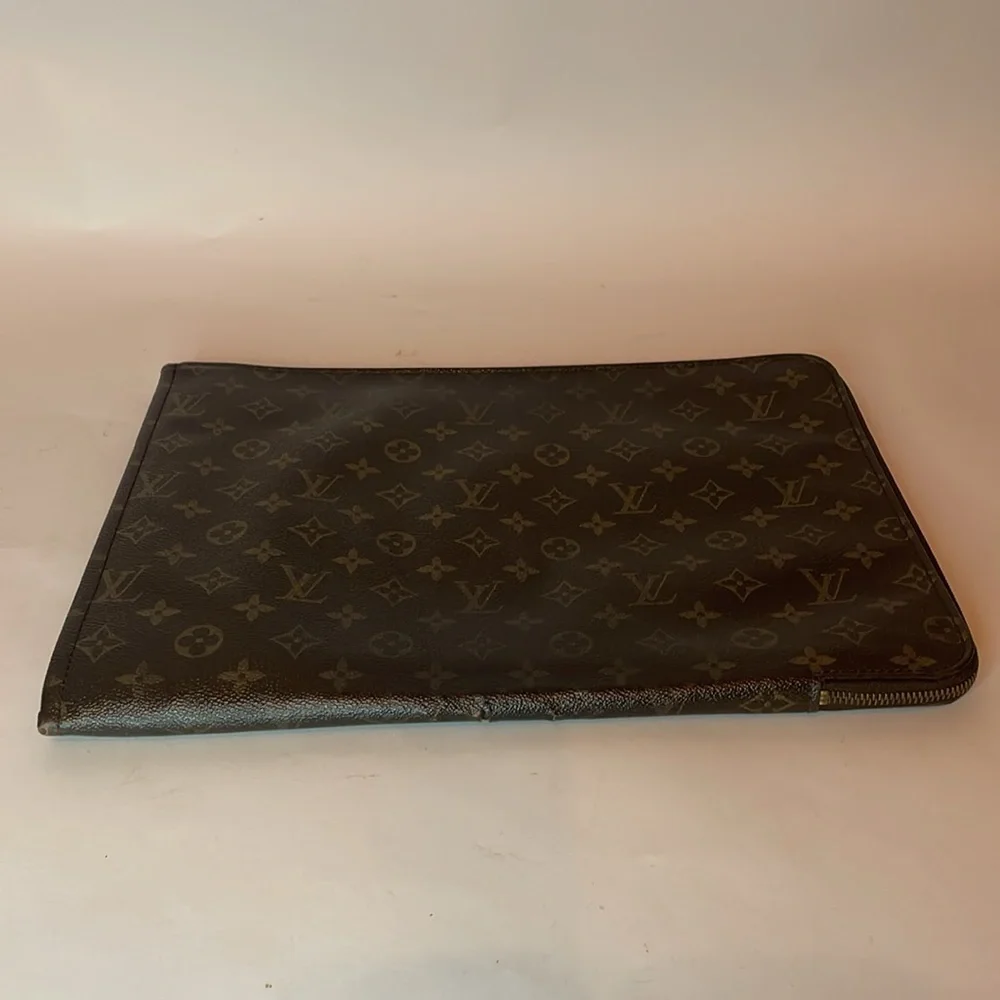 Louis Vuitton Pouch Document Holder 1988 Louis Vuitton Clutch LV Monogram Bag